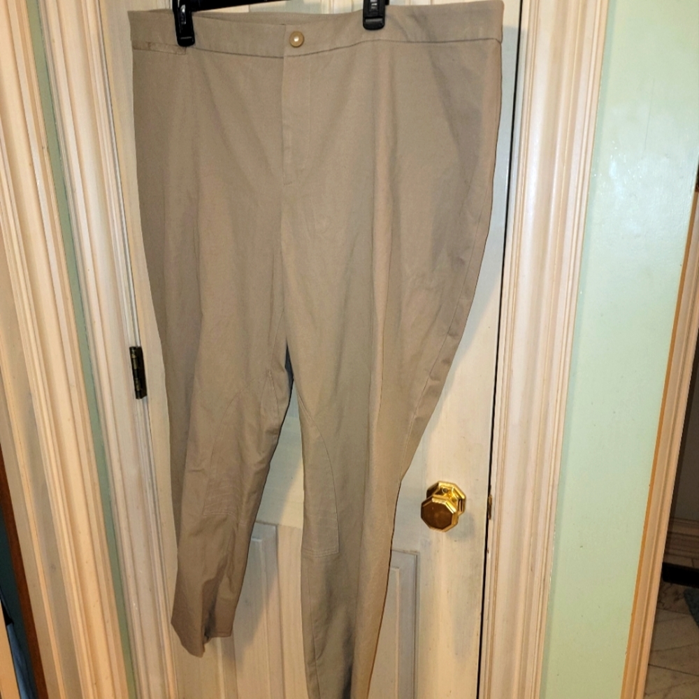 Lauren Ralph Lauren Womens plus sz 20W Khaki Pants